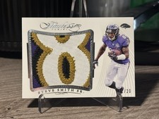 INSANE 2015 FLAWLESS Steve Smith Sr. Ravens GAME USED DIRTY NUMBER 