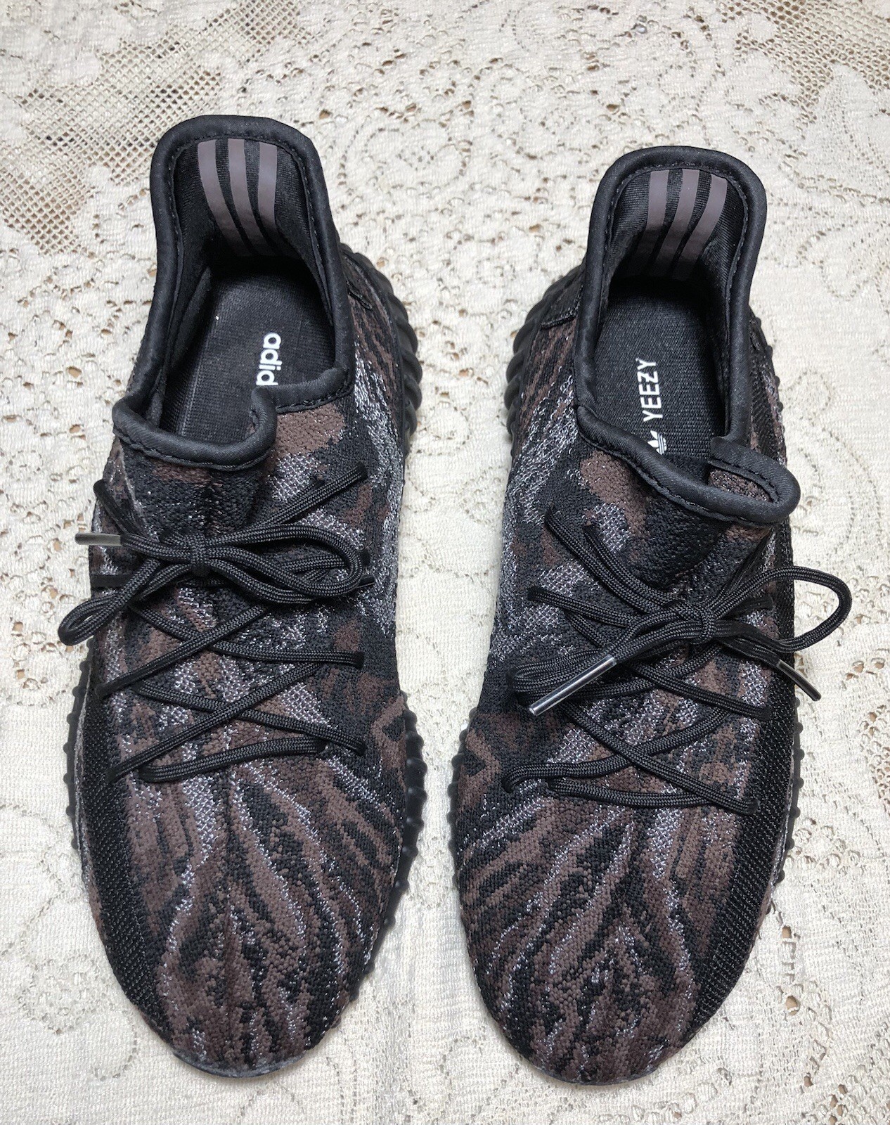 Adidas Yeezy Boost 350 V2 MX Rock Black Brown Knit Men’s Size 8 Sneakers NWOT•A1 thumbnail 2
