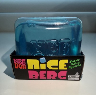 AUTHENTIC NeeDoh Nice Berg Blue XL Giant Nice Cube Solid Squish