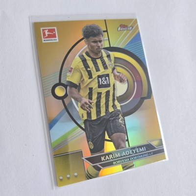 Topps Finest Karim Adeyemi /50 Borussia Dortmund Insert Parallel Color Match