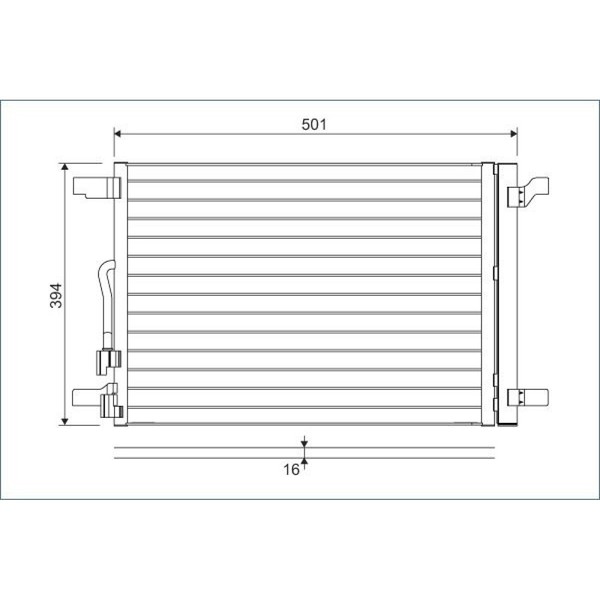 Valeo 814301 Kondensator Klimaanlage FüR Seat VW Audi Skoda Cupra Leon SC Ateca-image