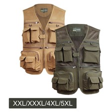 Outdoor-Mesh-Fischerweste mit mehreren Taschen für das Camping-Training