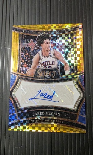2024-25  Select Rookie Signatures Jared McCain #RS-JAR Gold Prizm /10 Auto RC