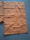 Set Of 2 Midcentury MOD Retro Orange White 70s Geometric Pillow Cases Shams — photo 2