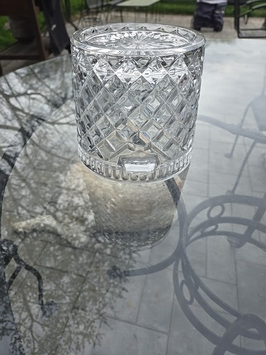 Vintage Bohemia Czech Republic 24% Lead Crystal - Diamond pattern - Ice Bucket - Picture 20 of 21