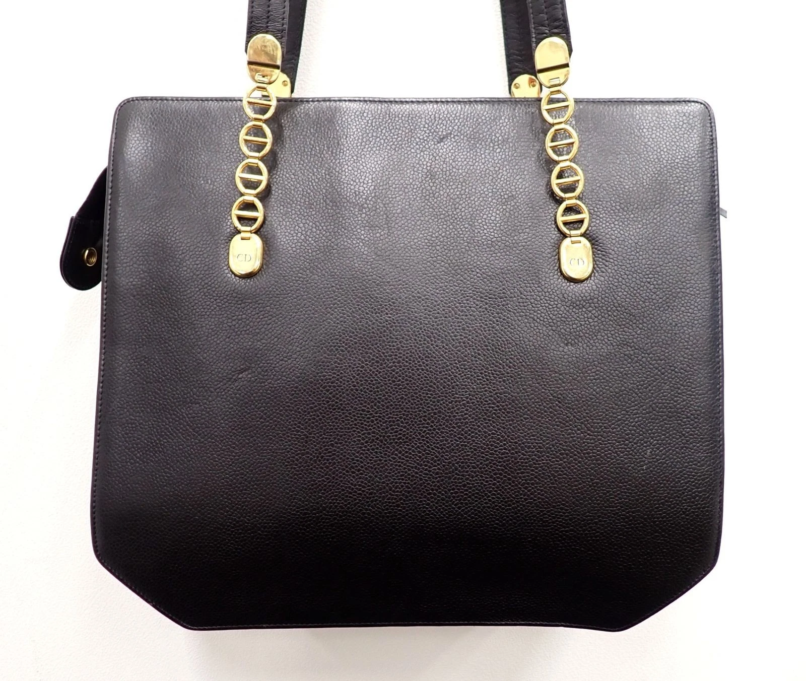 Sac à main bandoulière Christian Dior chaîne cuir authentique