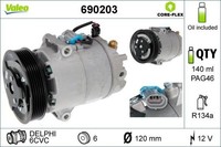 Valeo Kompressor Klima Klimaanlage Klimakompressor Valeo CORE-FLEX 690203