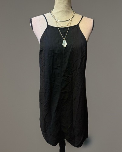 Y2k Intimately Free People Sheer Slip Dress Black Fairy Backless Sexy Vamp S