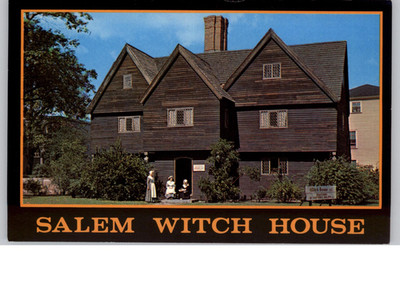 Salem Witch House Massachusetts Historical Postcard 1988