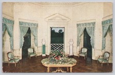 Monticello Drawing Room Postcard Thomas Jefferson Home Charlottesville VA