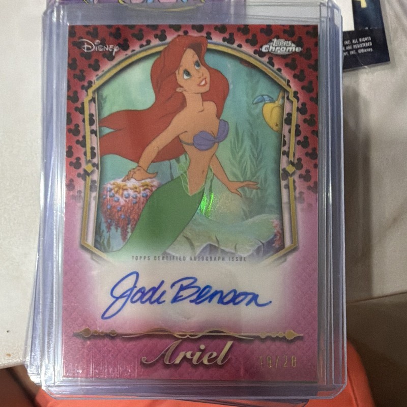 Topps 2026 Disney Chrome Princess Autograph Ariel Jodi Benson PA-JB 19/28