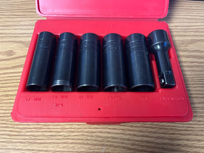 MAC TOOLS - DTS6-SET - 6 PIECE THINWALL IMPACT SOCKET SET - LOC# 156