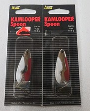 2X ACME KAMLOOPER SPOON RED WHITE & NICKEL S-470/RWN 3/8oz BASS TROUT