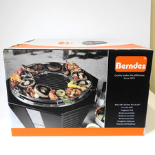 Berndes Portable Fan Assisted Tabletop Grill BBQ Barbecue Smokeless Charcoal NIB