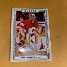 🏒DUSTIN WOLF - Glossy Rookies - 2023-24 Upper Deck #R-11 - Calgary Flames