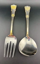 Royal Albert 18/10 Serving Set Spoon and Fork