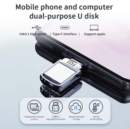 Original xiaomi U Disk 2 TB USB Metal 2 in 1 Flash Drive USB 3.1 Memory Stick... - 第 5/12 張圖片