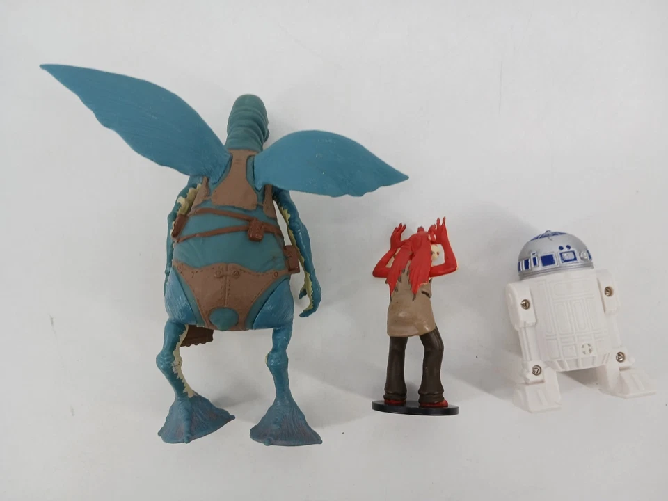 Lote 3 Figura Applause Star Wars 1999 Watto 7" Tarro Tarro Binks 3.5" R2-D2 3" LEER Foto 2 de 4