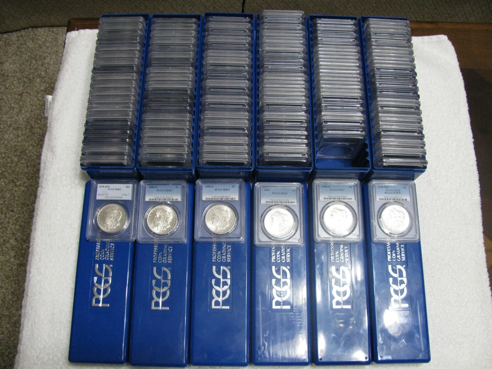 131 Coin Morgan Silver Dollar PCGS Basic/Major Varieties/Comm emorative Sets
