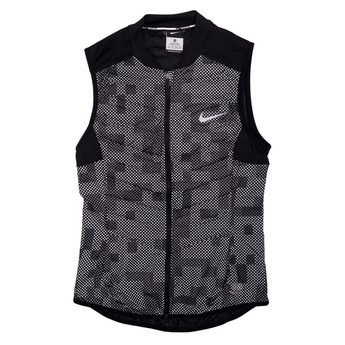 NIKE(ナイキ) AEROLOFT FLASH VEST Black 新品 Nike Aeroloft Flash Running Reflective 800 Goose Down Vest