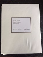John Lewis Super King Duvet Cover, Poly Cotton, 180 T/c, In Soft Cream John Lewis Super King Duvet Cover, Poly Cotton, 180 T/c, In Soft Cream