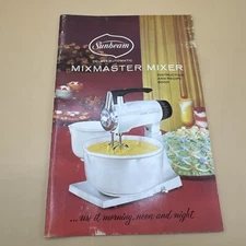 1968 Sunbeam Deluxe Automatic Mixmaster Mixer Instruction and Recipe Booklet