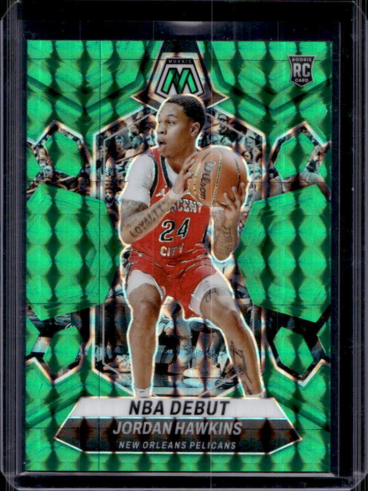 2023-24 Panini Mosaic Jordan Hawkins Teal RC #10/75 #253 Pelicans