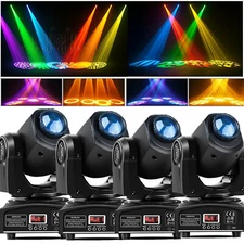 4PCS 120W LED Moving Head Stage Light RGBW Gobo Beam Spot Lighting DJ Disco DMX