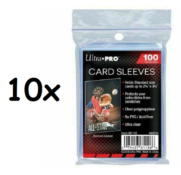 1000 Ultra Pro Card Soft Sleeves SchutzhüLlen Karten HüLlen Pokemon Magic Neu-image