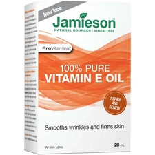 Jamieson 100% Pure Vitamin E Oil Smooth Wrinkles Chapping Roughness 28ml NEW