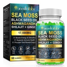 20in1 Sea Moss, Black Seed Oil, Ashwagandha, Turmeric, Ginger, Shilajit Gummies