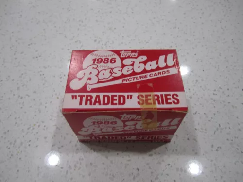 1986 TOPPS Traded Set (132 Cards) Removed from FACTORY Sealed Case!! WOW!!