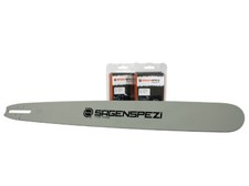 Espada + 2 cadenas aptas para Stihl 07 S 75 cm 404" 91 TG 1,6mm Solid Laser