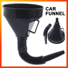 Hose Tube FLEXIBLE PLASTIC FUNNEL FOR OIL GAS WATER FUEL Filler Car Motorcycle