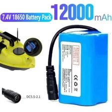 7.4V 5200/12000mah Battery Remote Control Fish Finder Fishing Boat RC Bait Boat