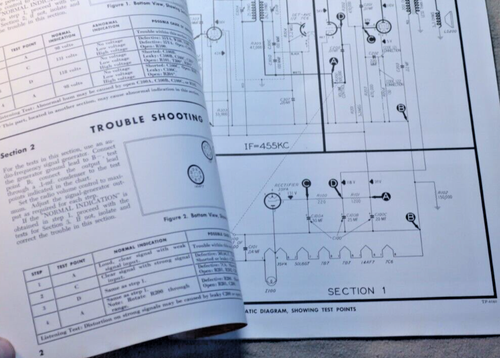 PHILCO RADIO DOMOWE MODEL 48-460 & 48-460-1 1947 8 stron Schemat części - Zdjęcie 4 z 7