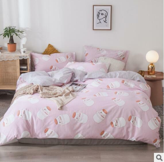 3D Yakult Milch ZHUC4123 Cama Cojín Manta Edredón Cubierta Set
