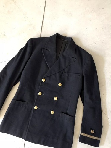 Jacob Reeds Sons 50s 60s Military Peacoat Jacket VTG Naval Officer Army Navy