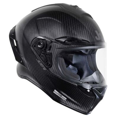 JUST1 JGPR Full Face Motorcycle Helmet - Gloss Carbon - Medium