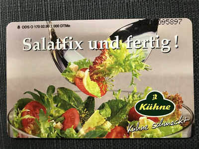 O 170 02.96 6 DM Kühne Salatfix und fertig! im Folder nur 2000 Ex. Neu***Mint***