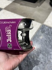 3 Classic Retro Liquor Cocktail glasses