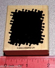 Burlap Canvas Patchwork Background Single Stamp Clean by Stampin Up By Design