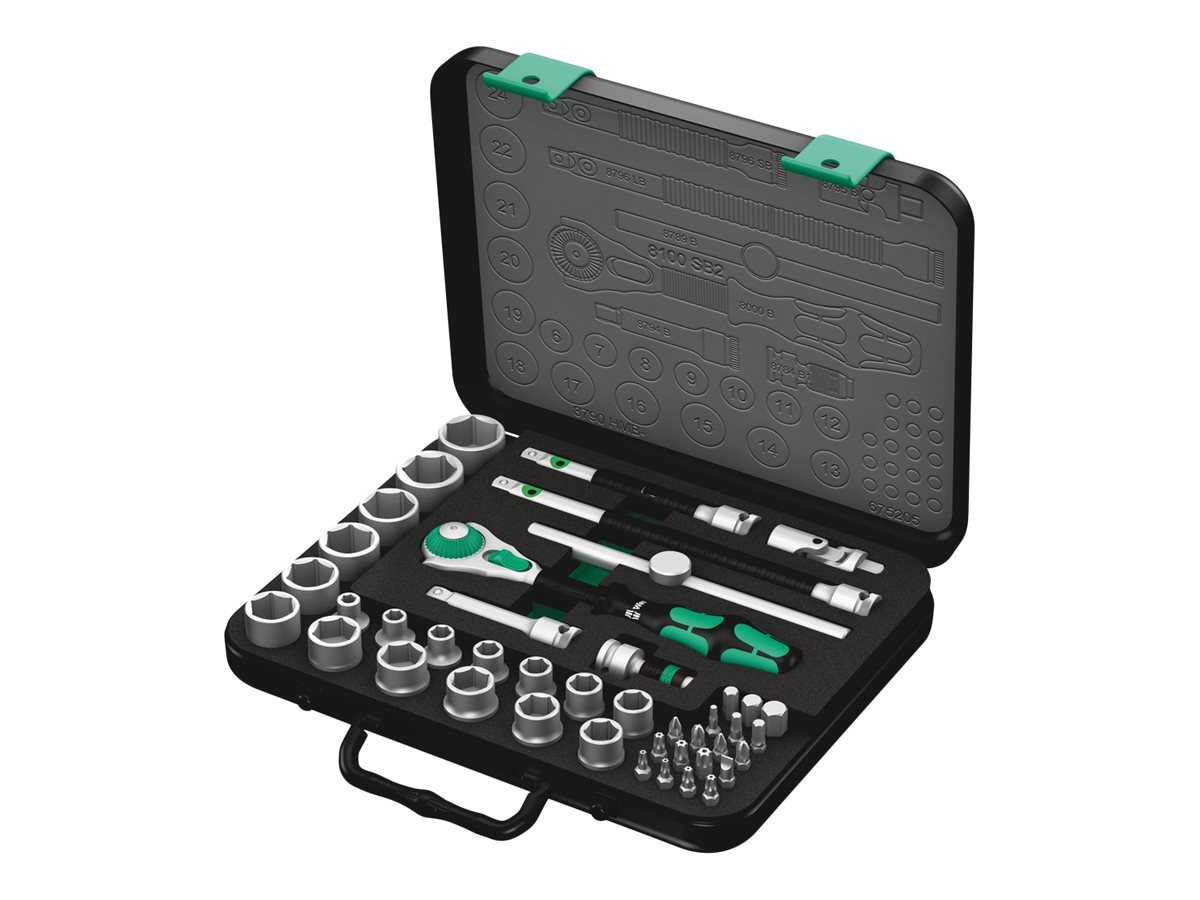 Wera Zyklop 8100 SB 2 Ratcheting torque wrench with bit and 05003594001