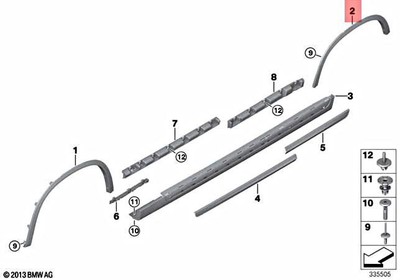 Genuine BMW X1 Zinoro 1E E84 M12 X1 16d 16i 18d 18dX 18i 20d  