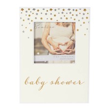 Bambino Baby Shower Paperwrap 4"x4" Photo Frame   with Star Design