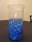 Gae Aulenti for Vistosi Large Glass  "Neverrino" Murano (Murrine) Vase ('70s)