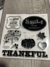 CTMH Stamp Set- Pathfinding Workshop D1621 - Thankful, Pumpkin Fall Used Stamps-