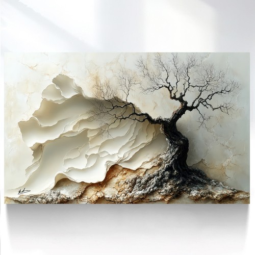 Artmyharbor Baumlandschaft Wandbild – Set Mit 5 Leinwand-Drucken (30x50 Bis 30x80 Cm, Inkl. Aufhänger)