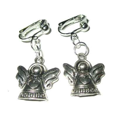 Ohrclips Clips Engel Ohrringe silberf