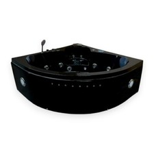 Vasca idromassaggio angolare 150 X 150 cm nera – Dolphin